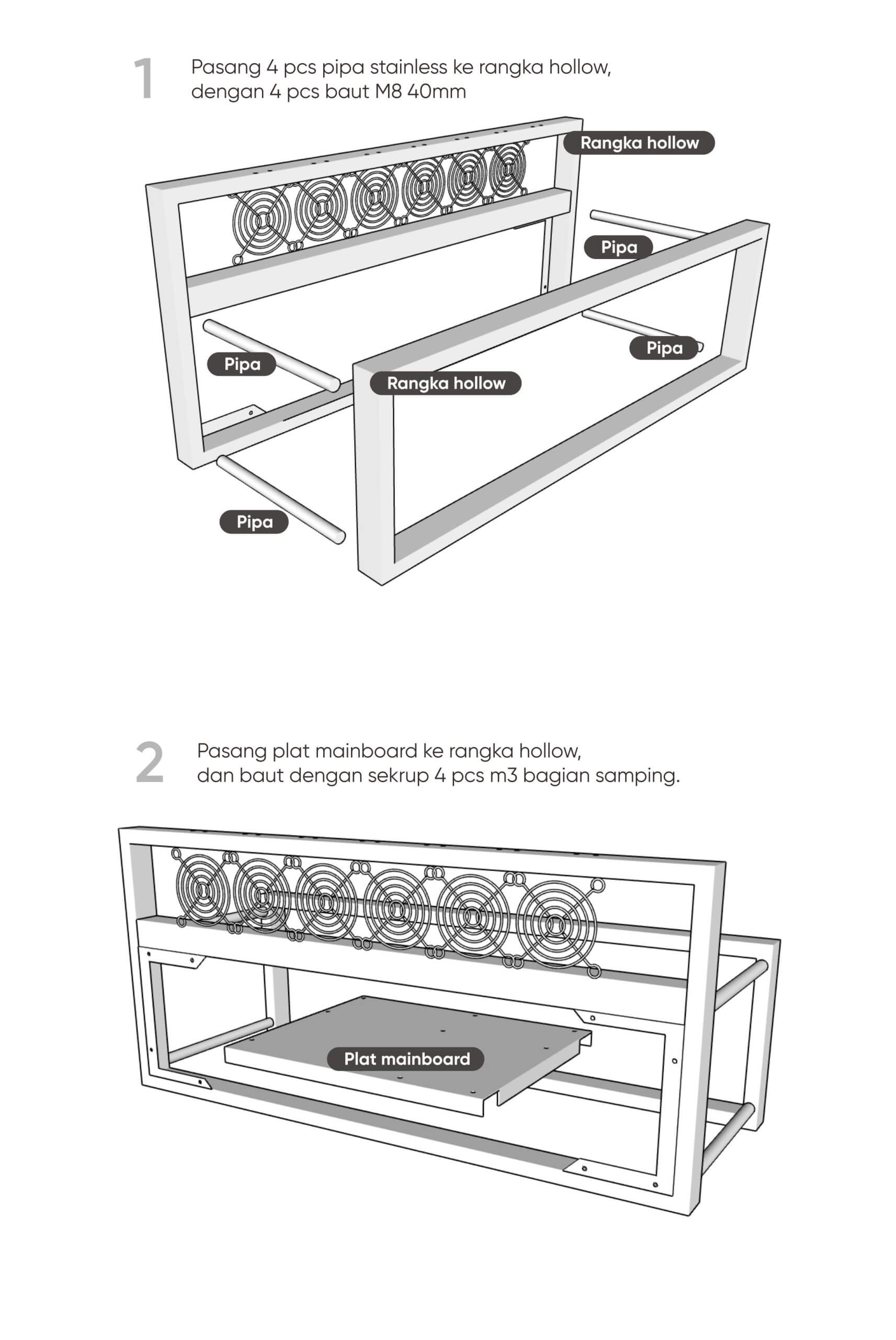 Casing Mining / Rak Mining / Mining Rig Case Metal - sePixel